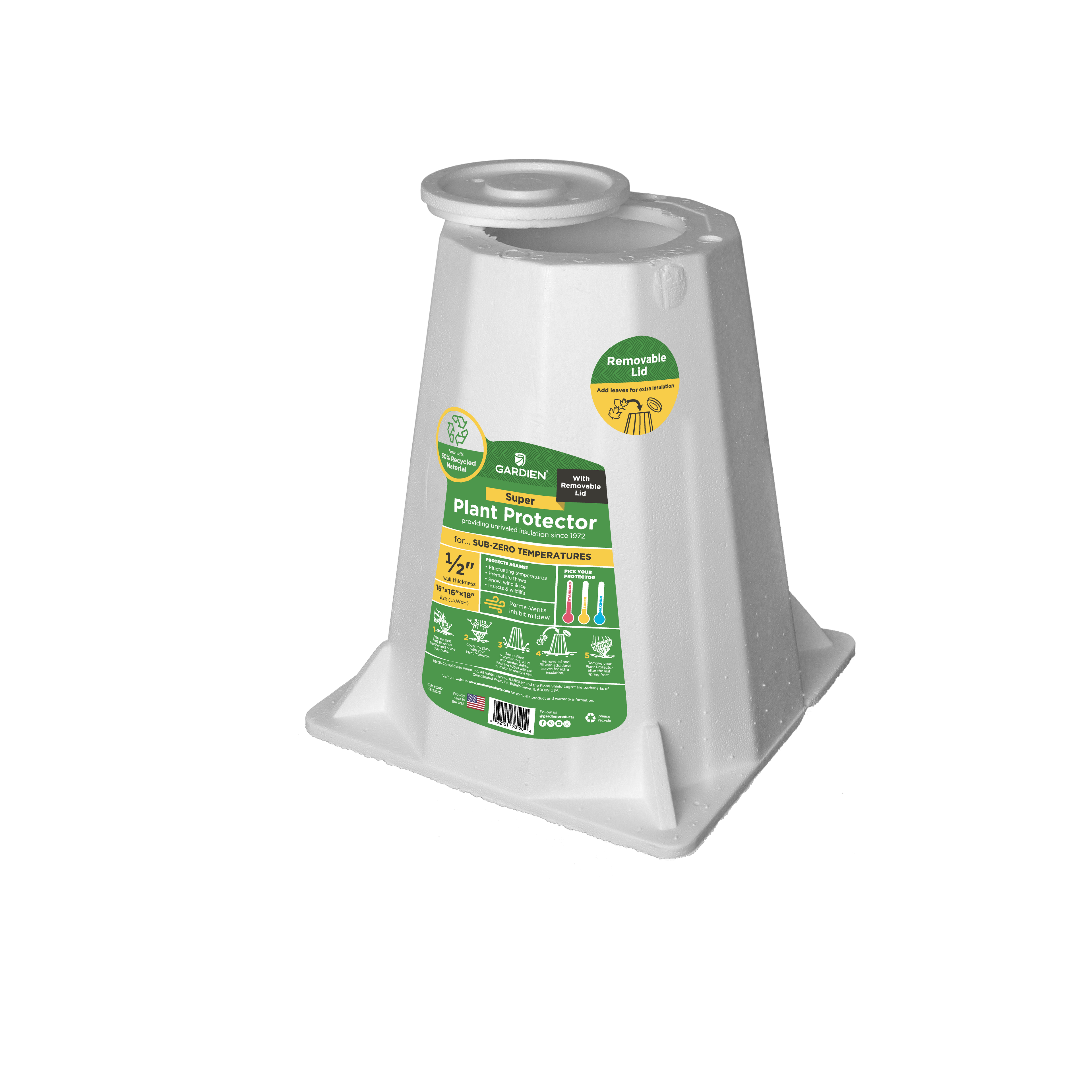 18" Super Plant Protector With Lid