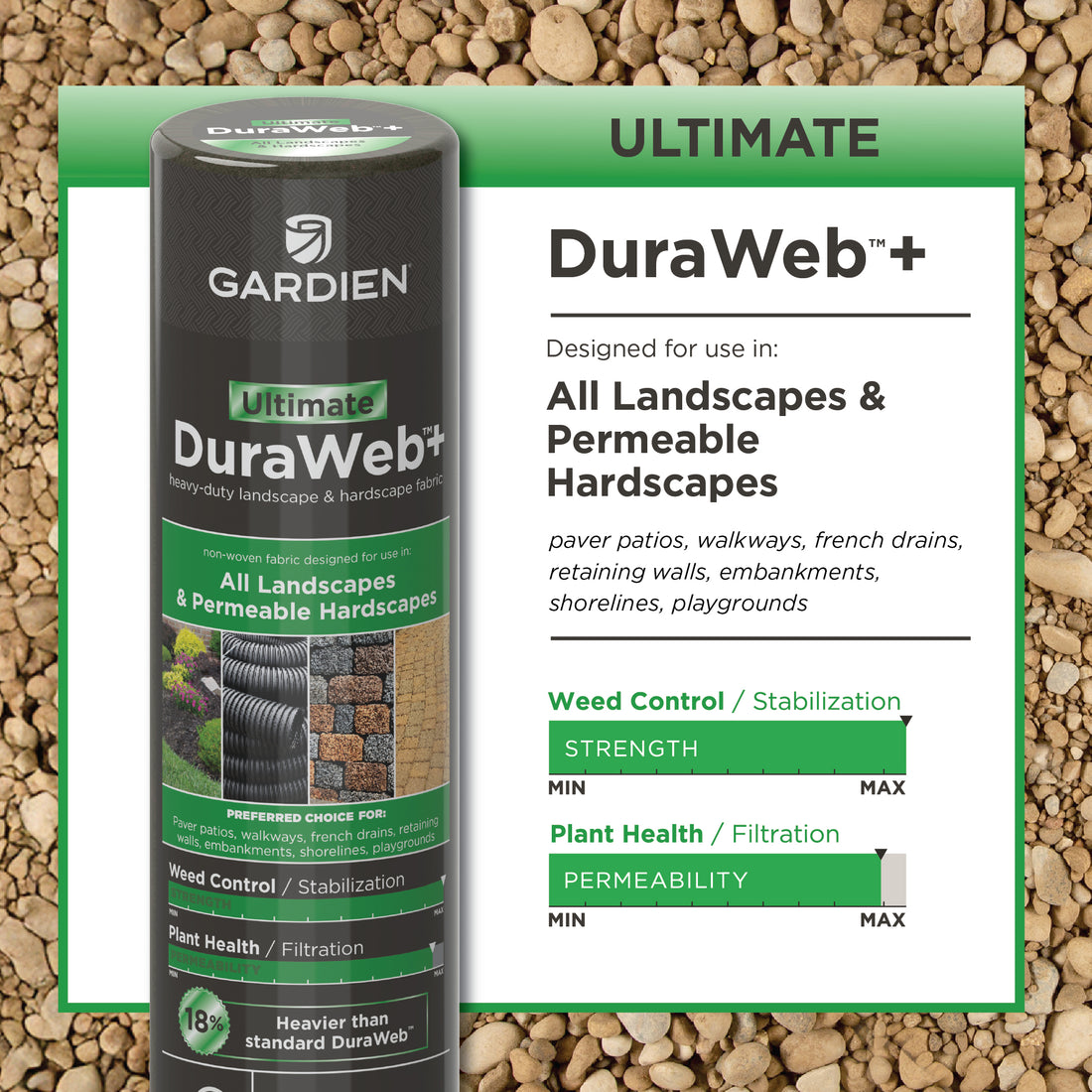 DuraWeb™+ Landscape Fabric