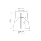 Soho adjustable plant stand adjusts +/-6"