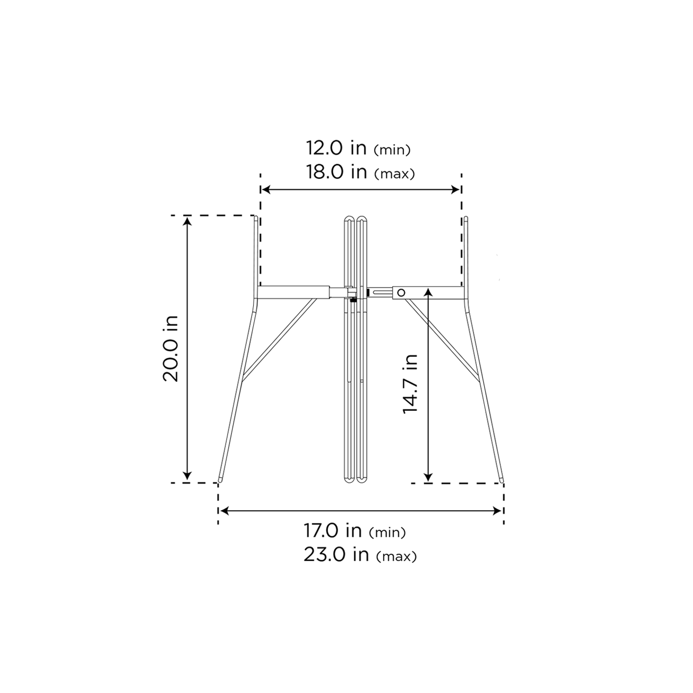 Soho adjustable plant stand adjusts +/-6&quot;