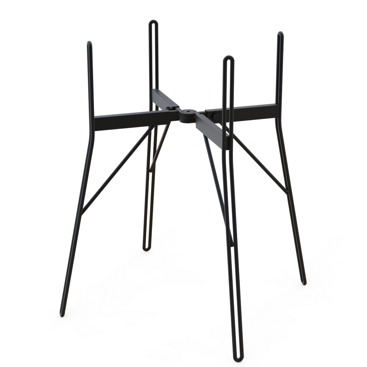 Soho adjustable plant stand in black