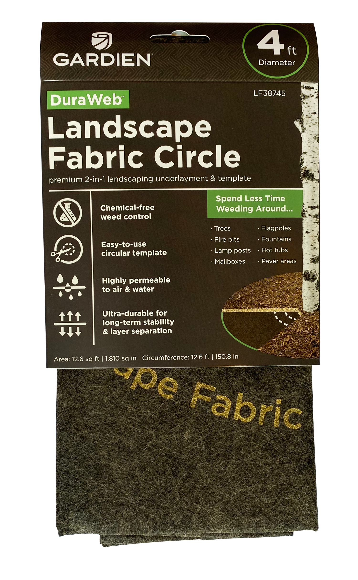 DuraWeb Fabric Circle in packaging